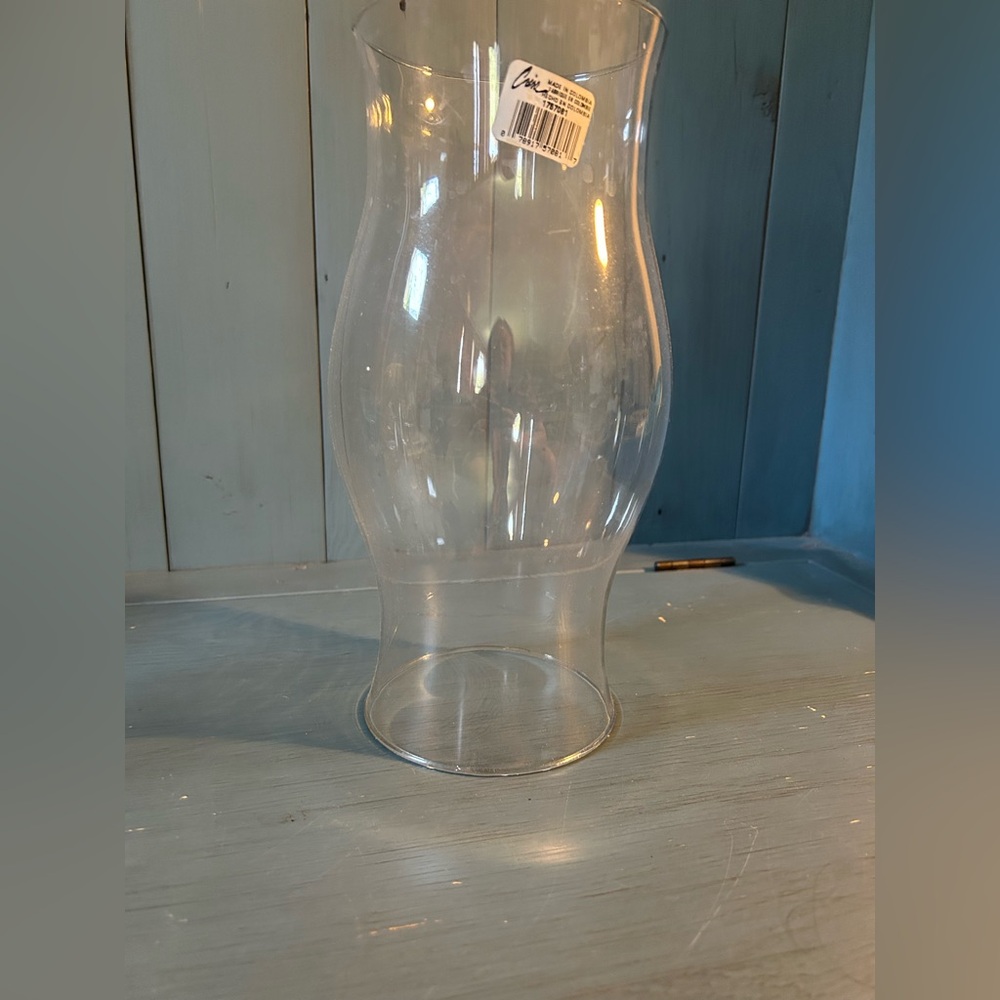 (New) Colonial Williamsburg Style Glass Hurricane Candle Shade Globe 11.5”